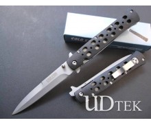 OEM Cold Steel 26S white blade black handle folding knife UD48610
